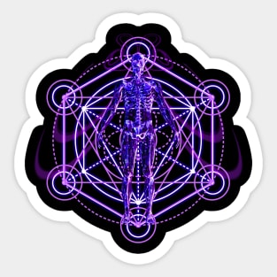 Sacred Human Body and Geometry Sticker